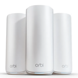 Netgear Orbi RBE873 Mesh WiFi 7 System Kit (3-Pack, Tri-band BE21000, Router 10G Wan, 2.5G Lan x4)