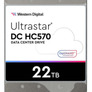 WD Ultrastar 3.5 22TB Enterprise HDD 0F48155 DC HC570 7200rpm 512MB Hard Disk (WUH722222ALE604, 5年保用)