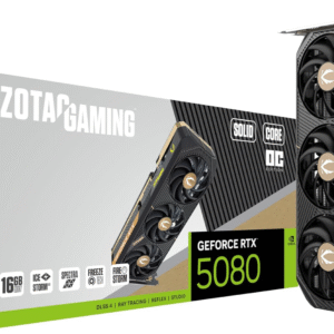 ZOTAC GAMING 索泰 GeForce RTX 5080 SOLID CORE OC 超頻版 16GB GDDR7 顯示卡(ZT-B50800J2-10P)